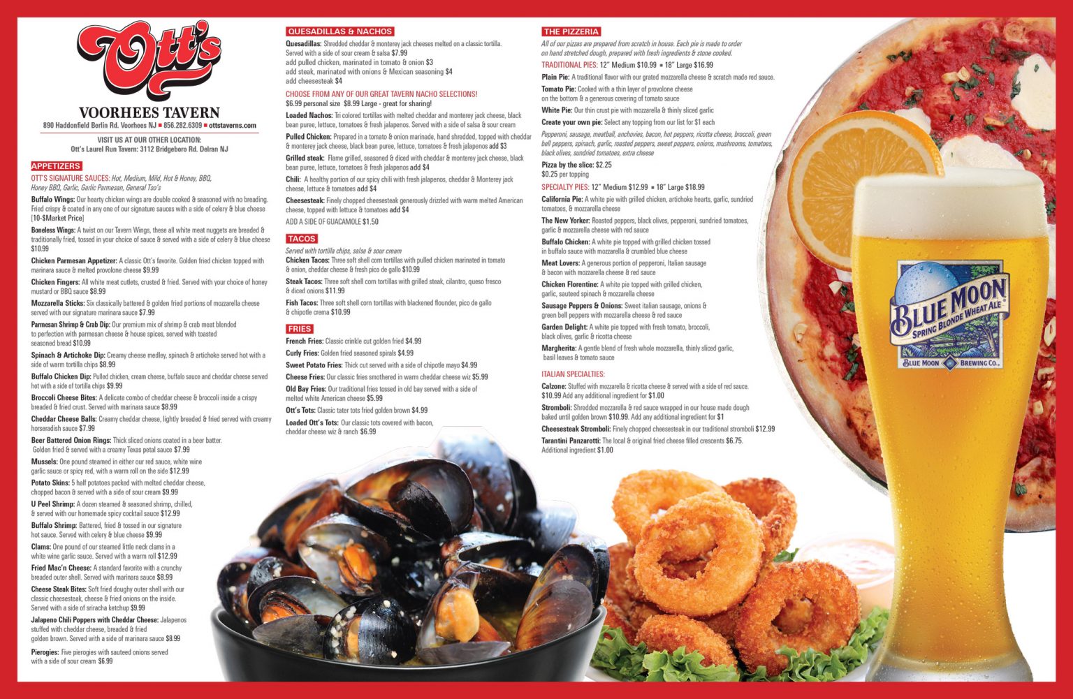 Otts » Our Menu